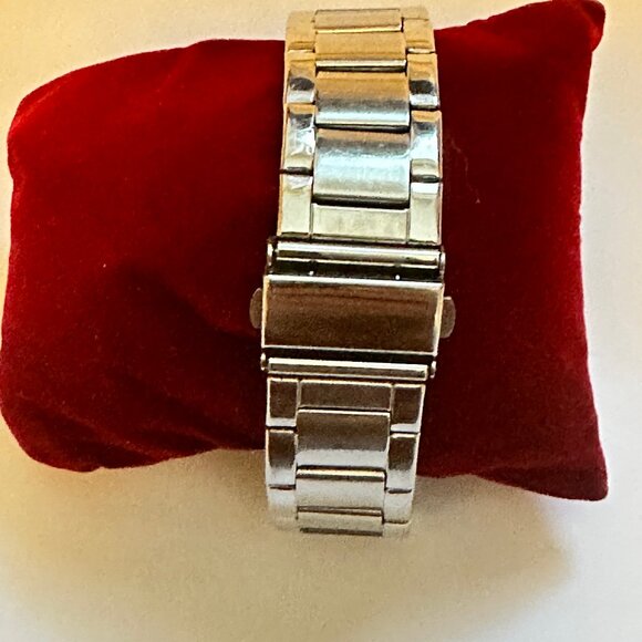 FITRON Quartz Watch Stainless Steel Case, Band and Back Men Japan, W/Pillow - Picture 7 of 7